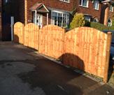 Breaston, Arched Panels and Wooden Posts